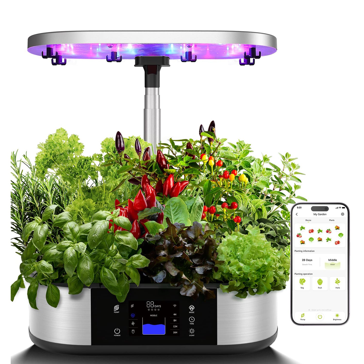 Agrestem Garden GS1 Basic - 30W Hydroponics Growing System with App