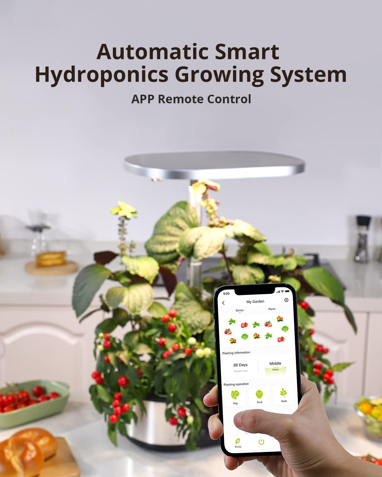 Agrestem Garden GS1 Basic - 30W Hydroponics Growing System with App