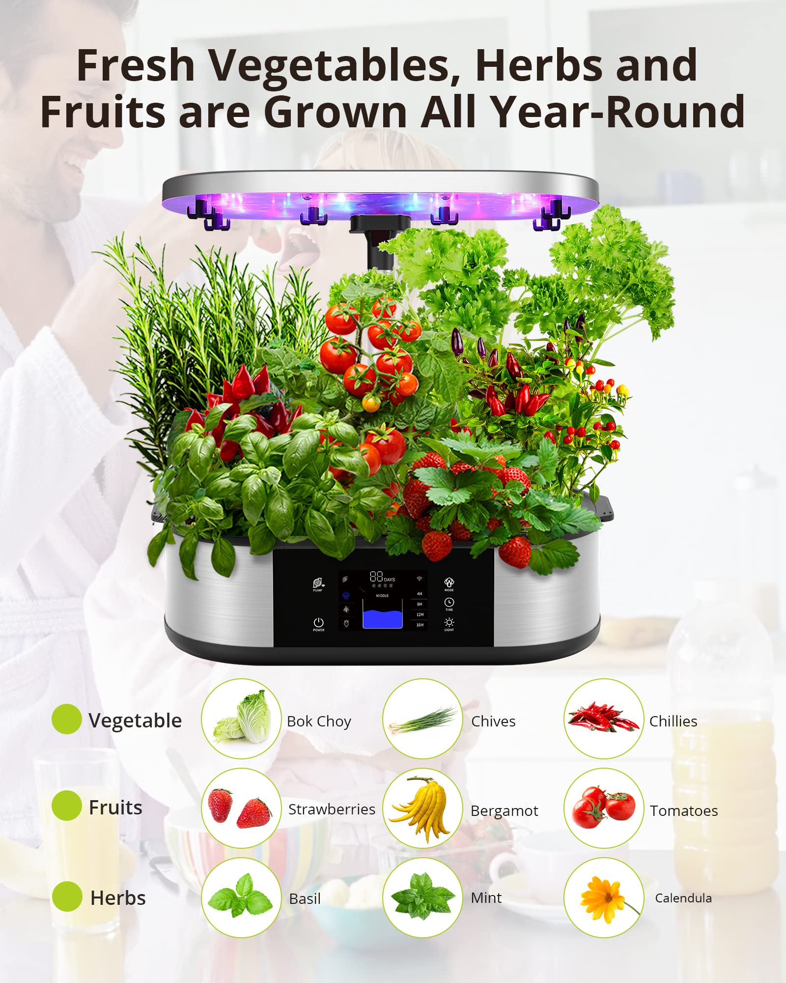 Agrestem Garden GS1 Basic - 30W Hydroponics Growing System with App